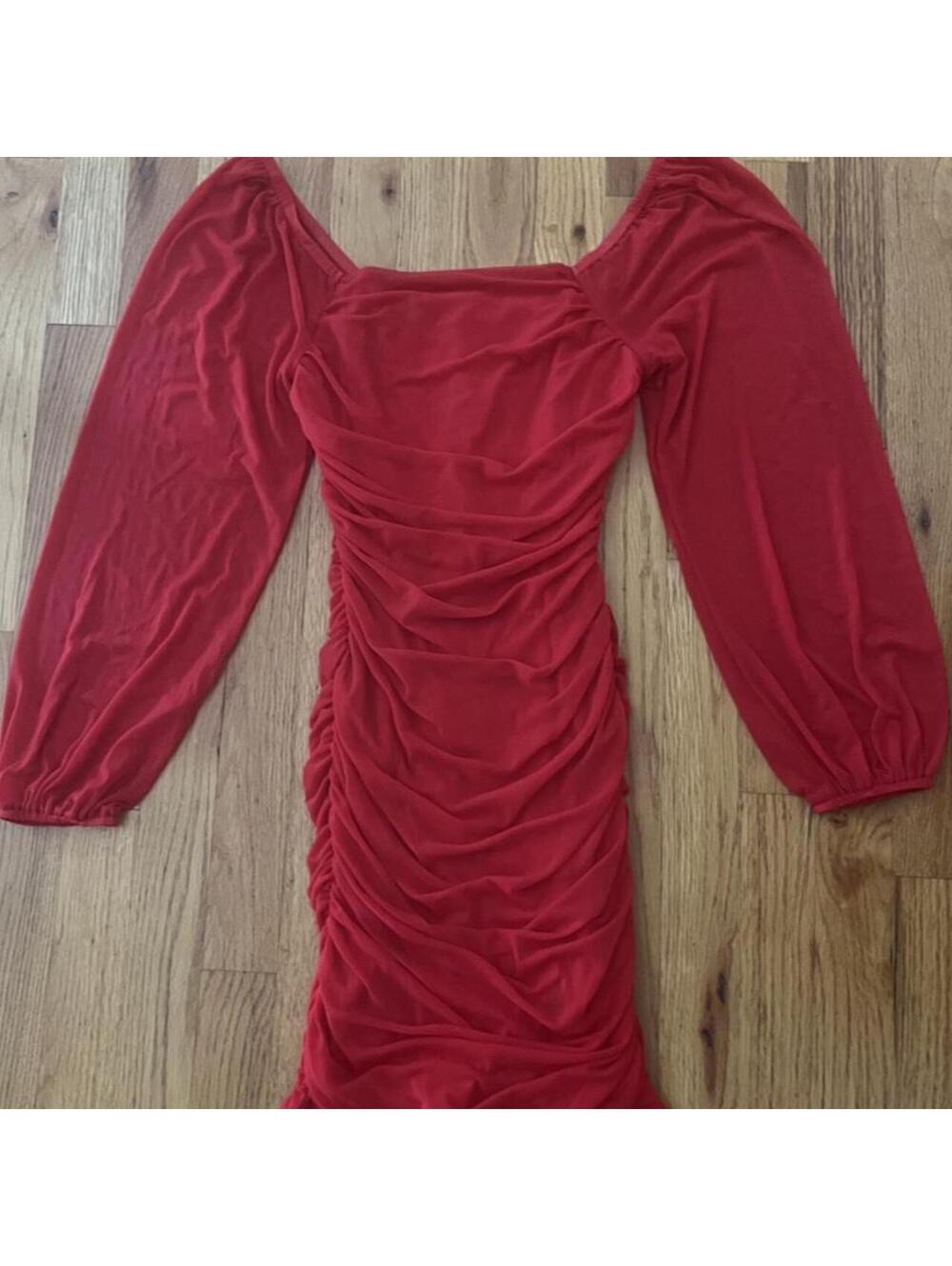 Amazon Essentials Women's Red Dress